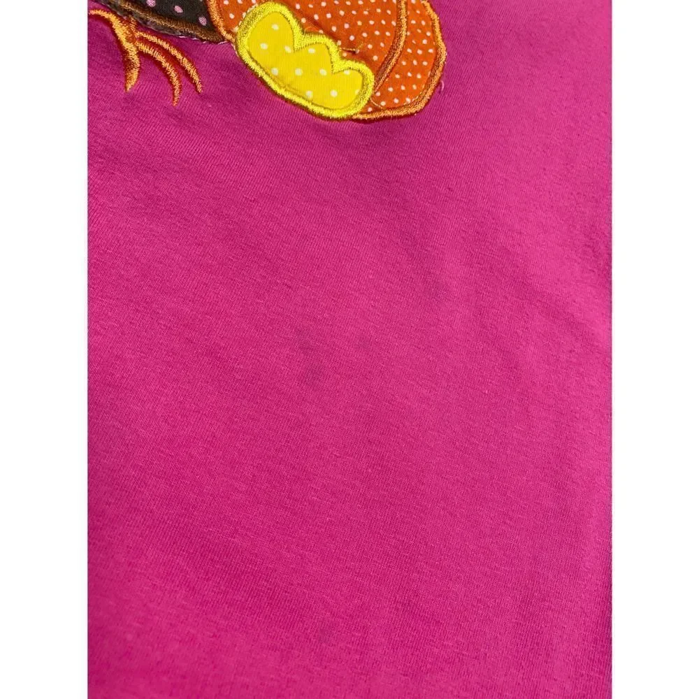Angeline Pink & Orange Owl Ruffle Top & Bottom Set Size 8